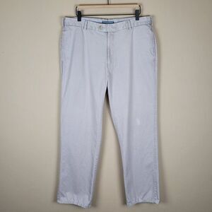 Peter Millar Raleigh Washed Twill Pants Pima Cotton Flat Front Gray Size 35
